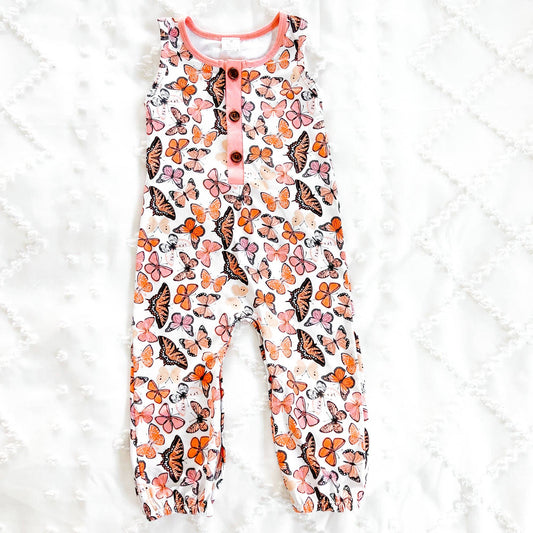 Jogger Romper | Butterfly Kisses