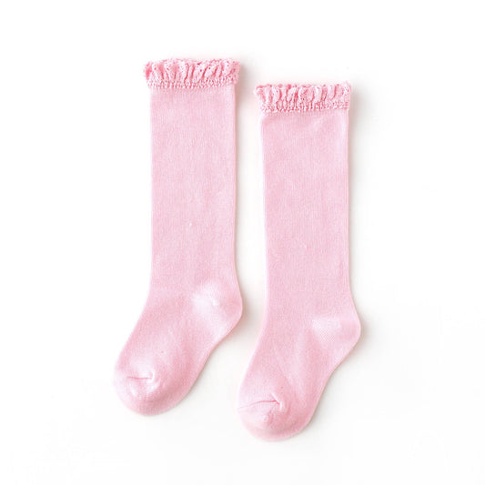 Cotton Candy Lace Top Knee Highs