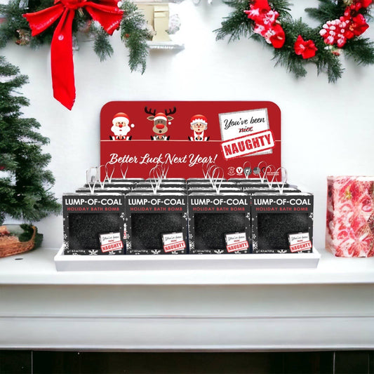 Stocking Lump-of-Coal Bath Bomb