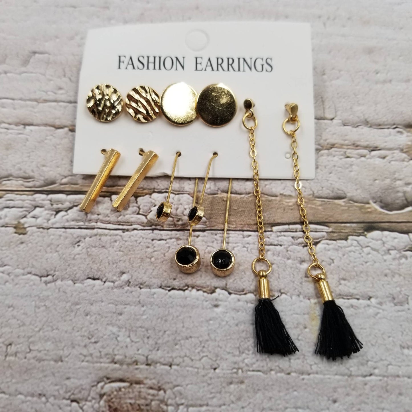 Tassels Vintage Geometric Earrings Set