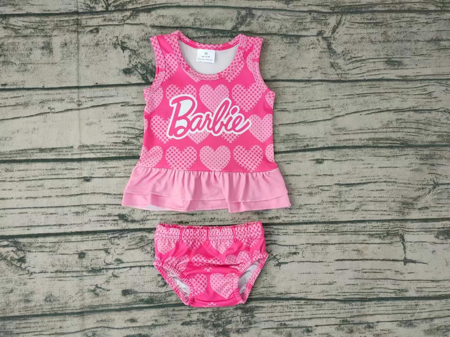 Pink Barbie Tank and Pink Shorties Set (RTS)
