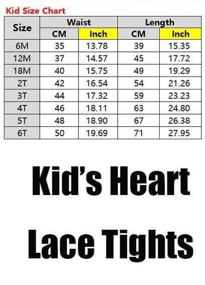 Kids Heart Lace Tights - Salt Threads