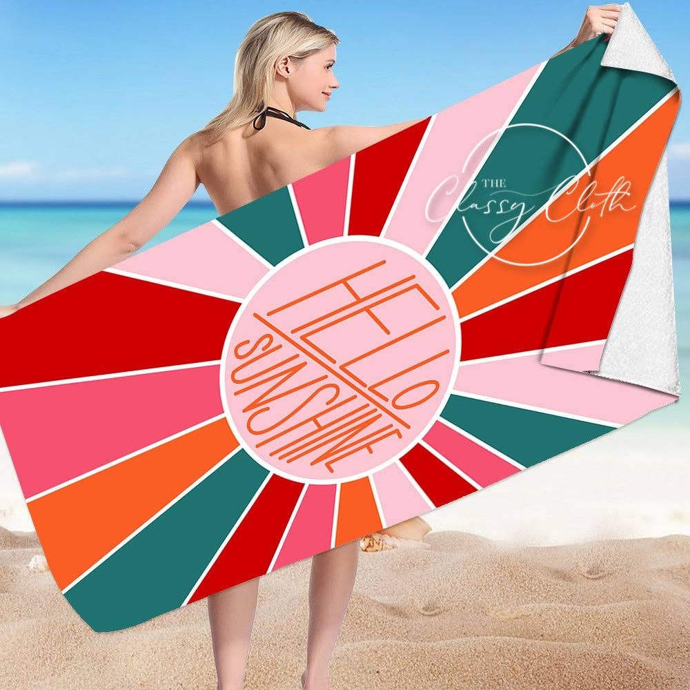 Beach Towel - Hello Sunshine