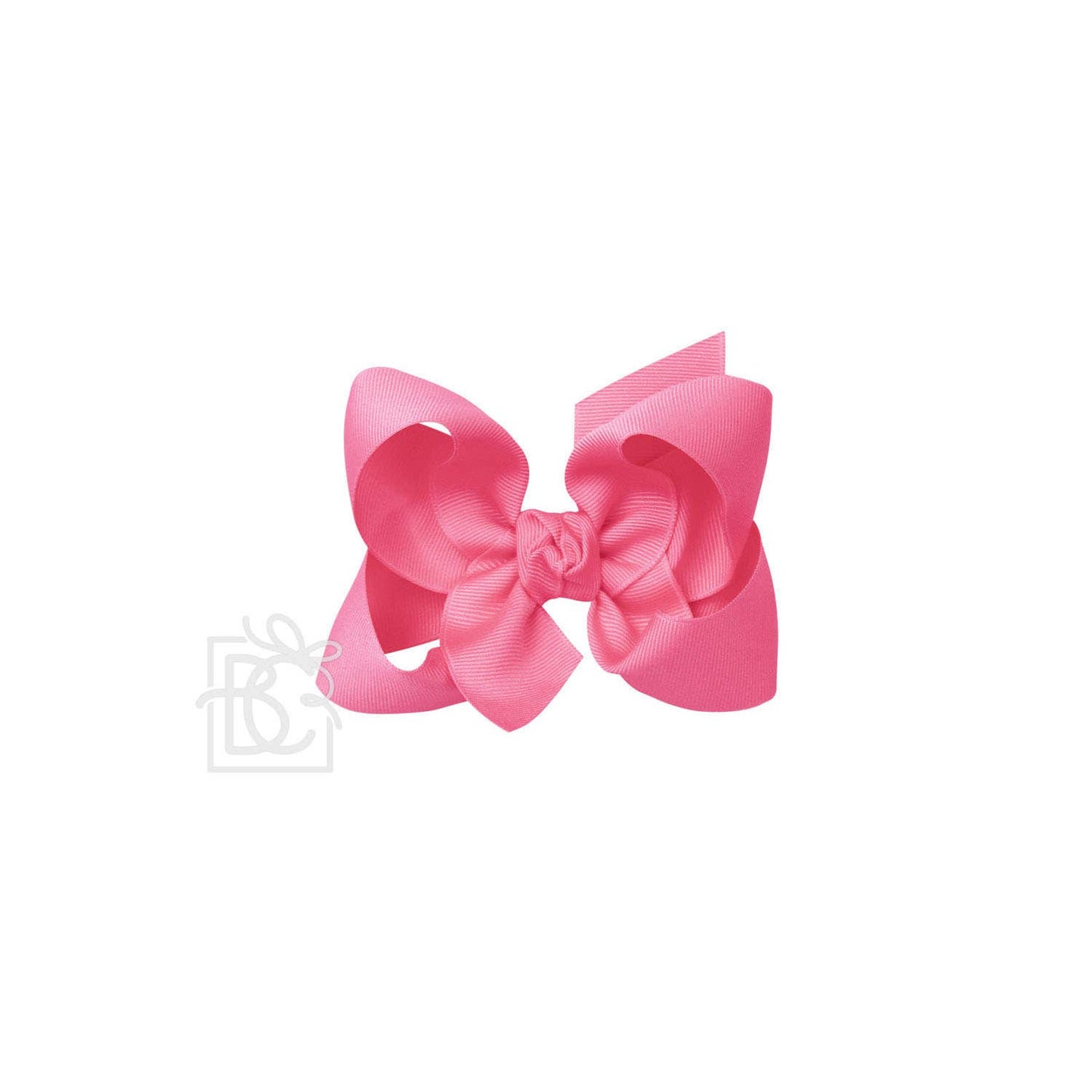 SIGNATURE GROSGRAIN BOW ON CLIP: HOT PINK / 4.5" Large - 1.5" Ribbon on Alligator Clip