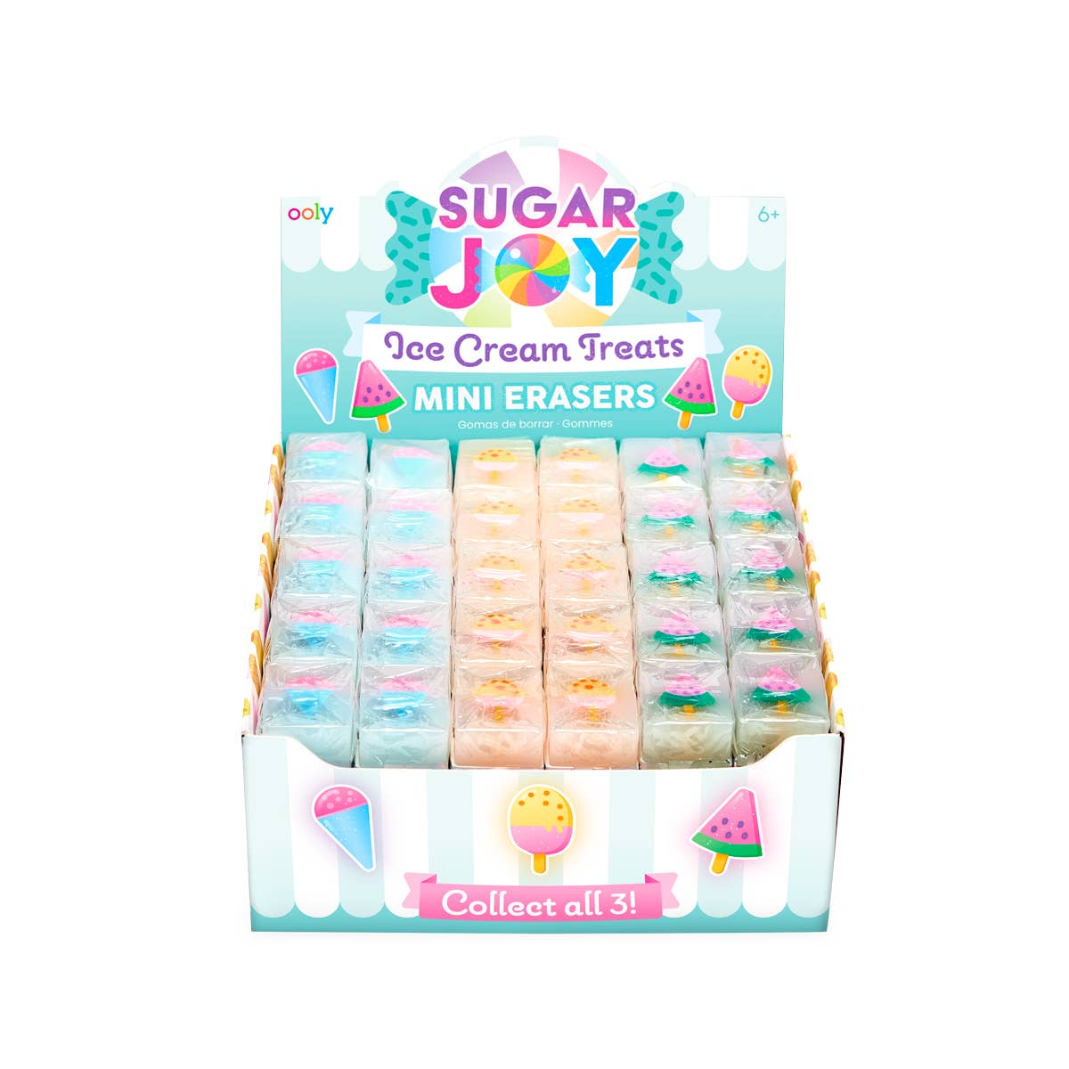 Sugar Joy Ice Cream Treats Mini Erasers