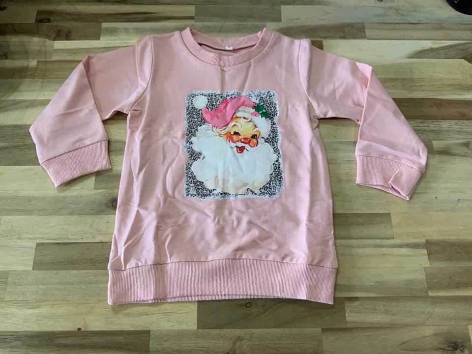 Pink Santa Sweatshirt
