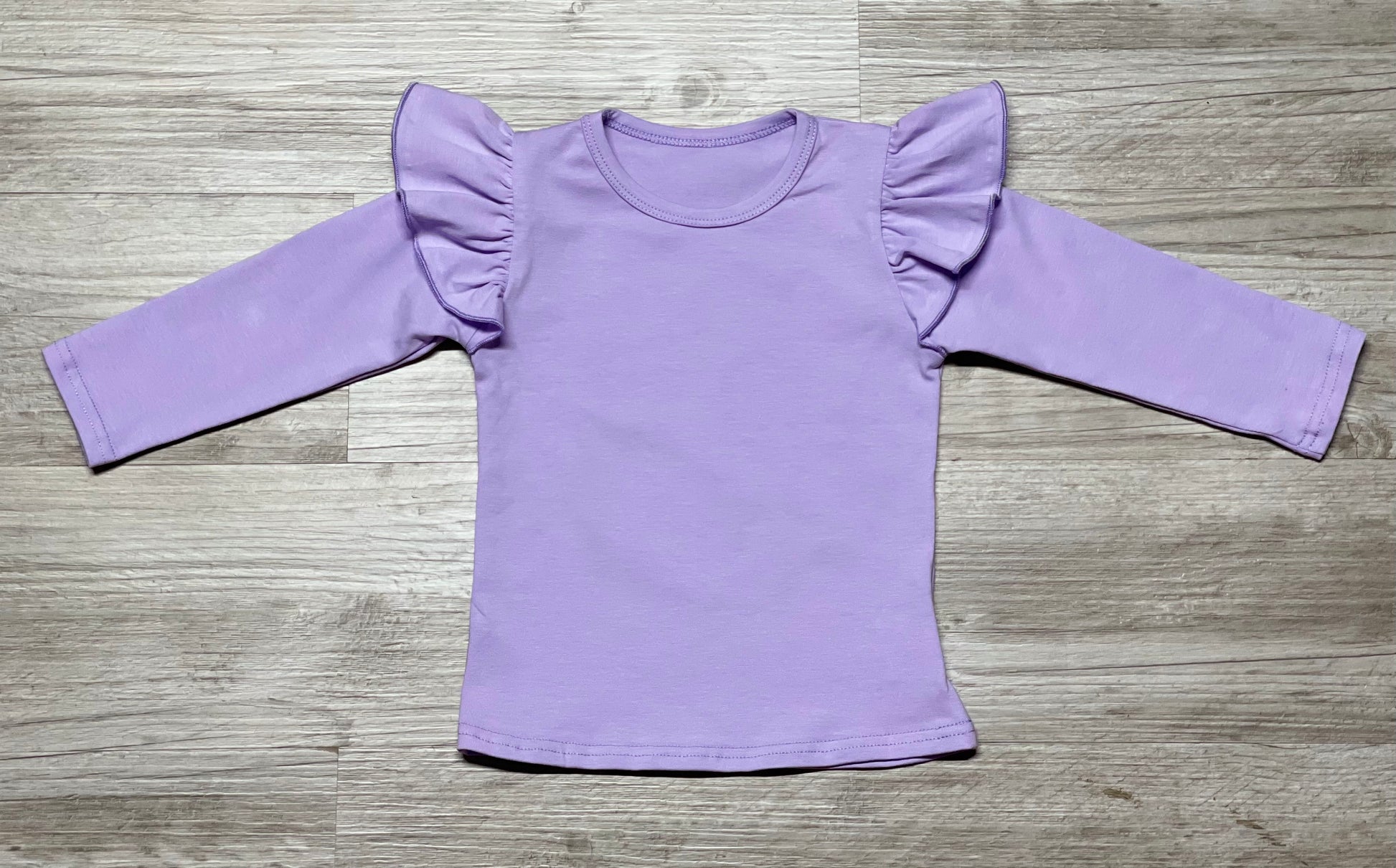 Lavender Long Sleeve Flutter Top - Salt Threads