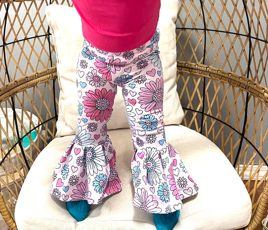 Blooming Hearts Bell Pant