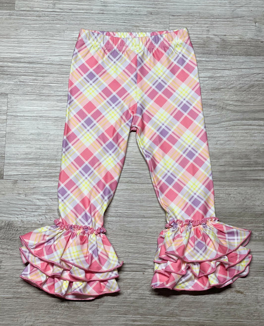 Pastel Plaid Truffle Pants - Salt Threads