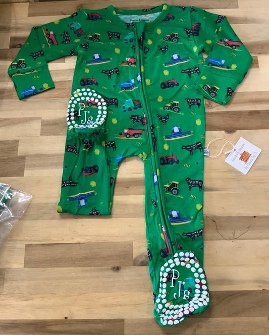 Green Farm Bamboo Zippy PJ