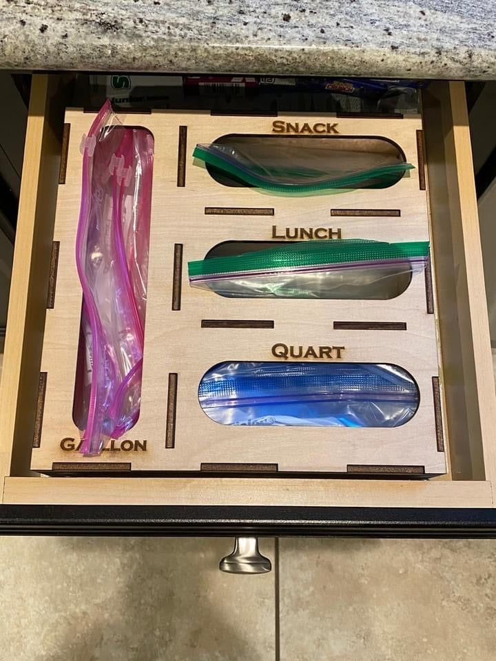 Food Storage Bag Organizer {Preorder} - Salt Threads