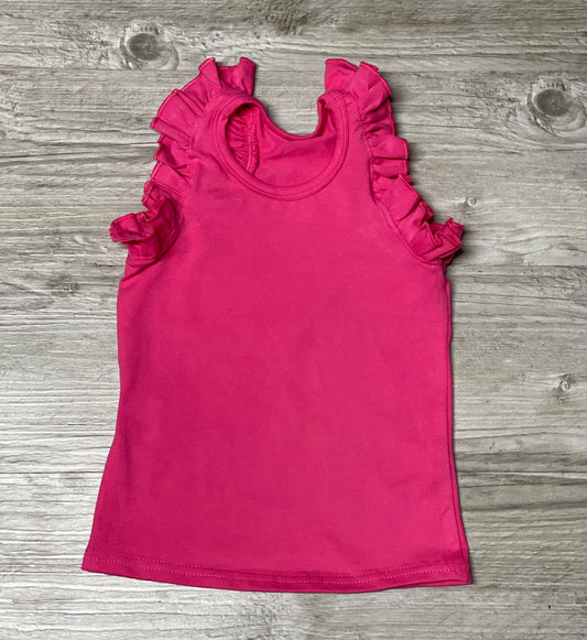 Hot Pink Ruffle Tank - Salt Threads