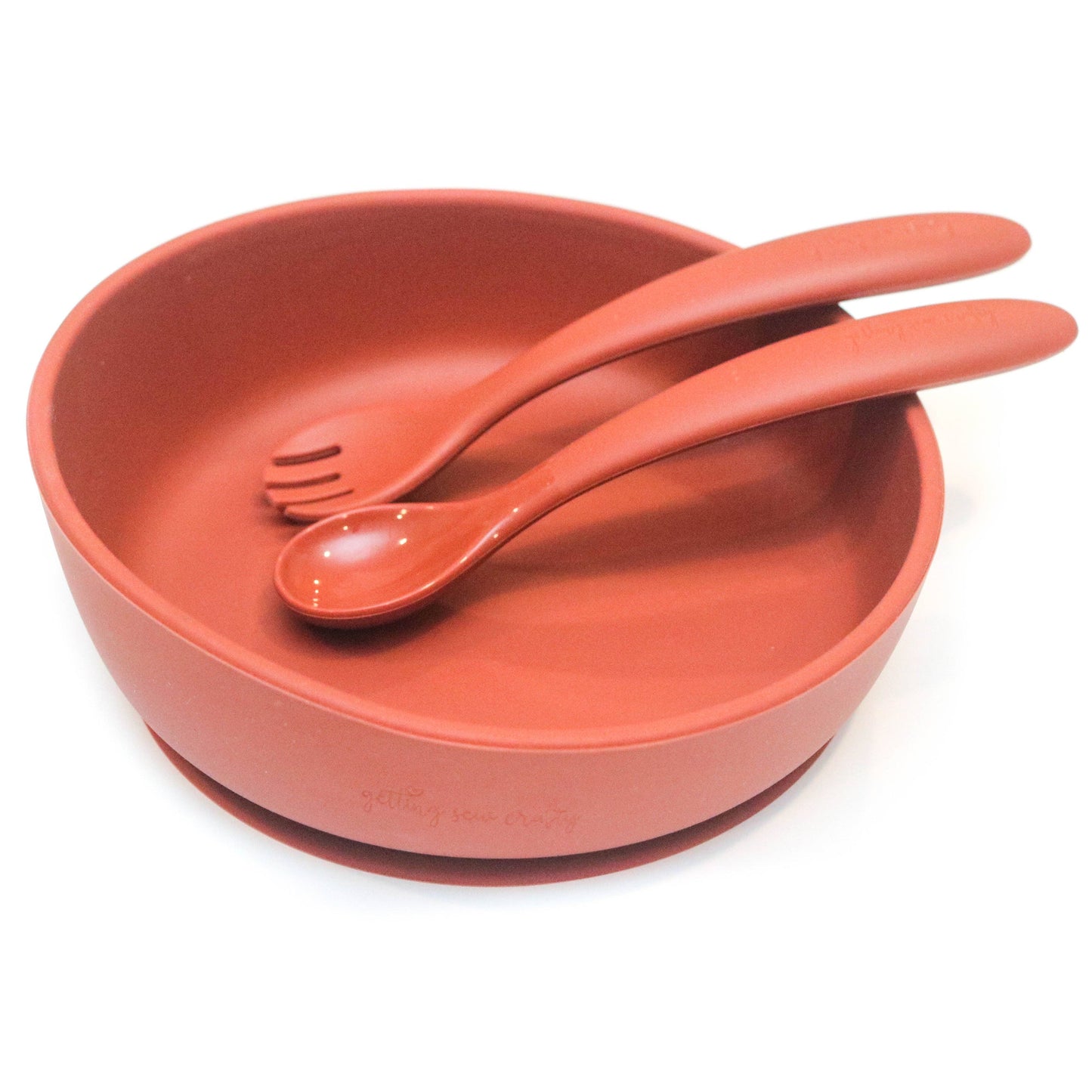 Silicone Bowl & Utensil Set - Multiple Colors Available