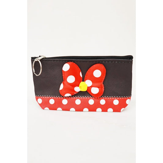 Polka Dot Bow Coin Purse